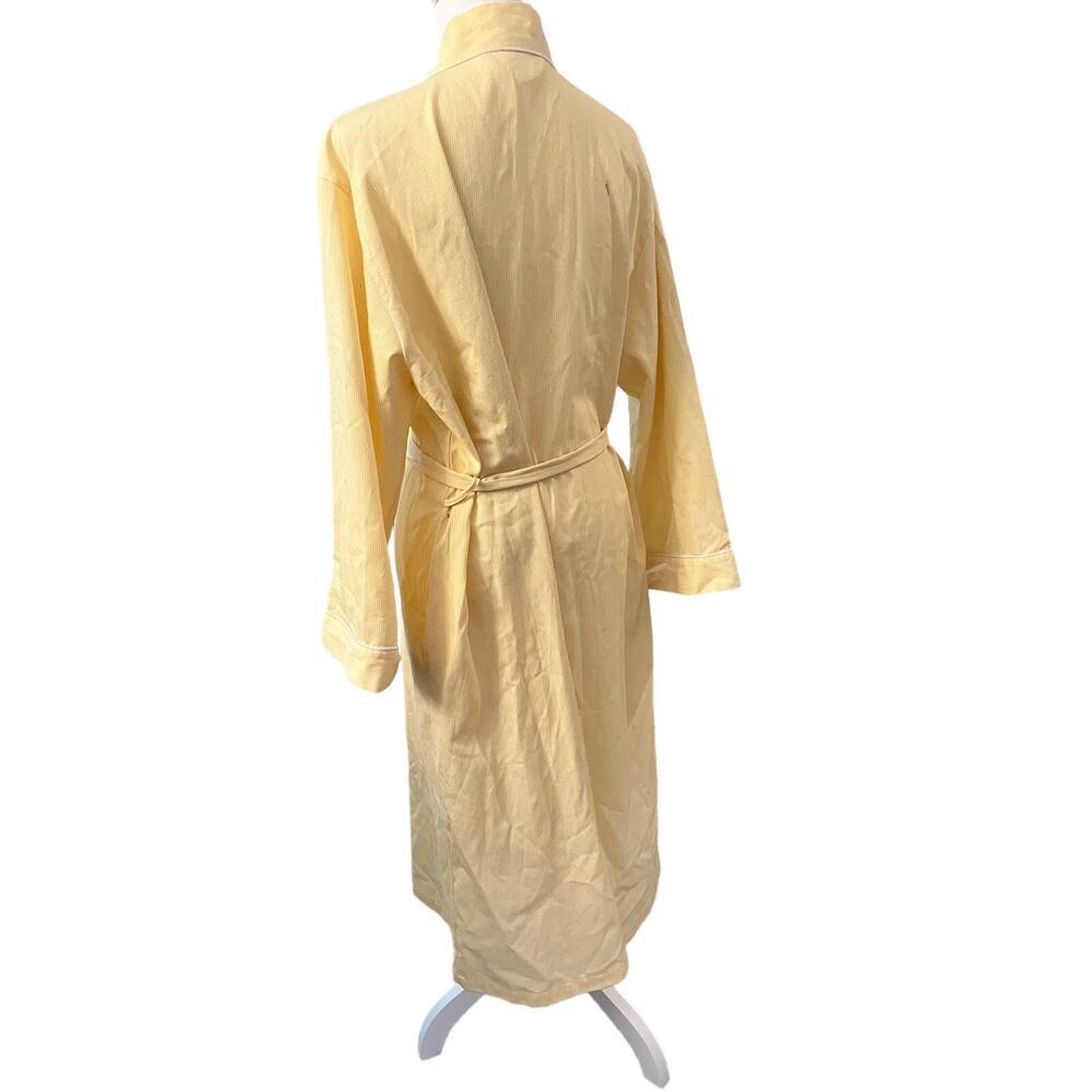 CABERNET womens long bathrobe embroiered breast pocket and belt size medium - Picture 5 of 9